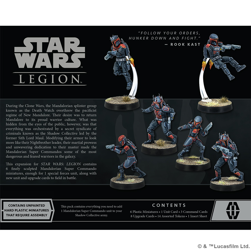 Star Wars : Legion - Mandalorian Super Commandos Unit Expansion